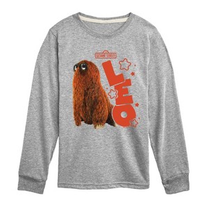 Boys' - Sesame Street - Leo Snuffleupagus -Toddler and Youth Long Sleeve T-Shirt Long Sleeve Graphic T-Shirt - 1 of 3