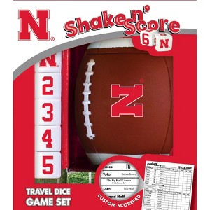 MasterPieces Officially Licensed NCAA Nebraska Cornhuskers Shake N' Score Dice Game for Age 6 and Up - 1 of 4