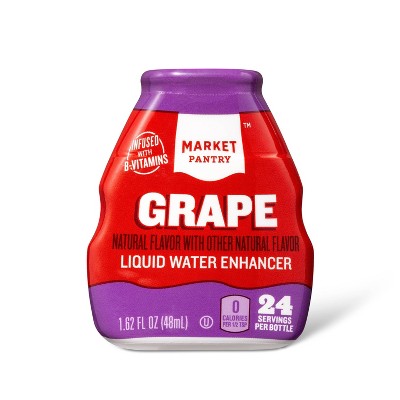 Liquid Water Enhancer Grape - 1.62 fl oz Bottle - Market Pantry™