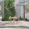 Amazonia 5pc Eucalyptus Round Neville Outdoor Patio Dining Set - 2 of 4