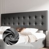 Full Size Upholstered Bed Frame with Storage Drawers and Headboard – Button Tufted Design, Sturdy Wooden Slats, No Box Spring Required, Easy Assembly - 3 of 4