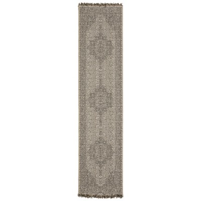 Oriental Weavers Gillian 5094X Beige/ Black Indoor/Outdoor Area Rug - 1'10" x 7'6"