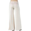 Maternity Comfortable Solid Color Palazzo Pants - 24seven Comfort Apparel™ - 3 of 4