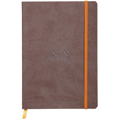 Rhodia Rhodiarama Soft Notebook - 80 Lined Sheets - 6 x 8 1/4 - Chocolate