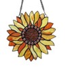 CHLOE Lighting SUNDANCE Tiffany-style Floral Stained Glass Window Panel 11Inch Height - 3 of 4