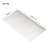 Unique Bargains Stainless Steel DIY Laser Printing Office Engraving Blank Cards 20 Pcs - 2 of 4