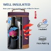 Tirrinia 2 Bottle Carrier Tote, Leakproof & Insulated Padded Versatile Wine Cooler Bag, Valentine’s Day Gift Idea - 2 of 4