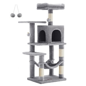 Feandrea 44.1'' /56.3" Cat Tree Tower for Indoor Cats ,Multi-Level Cat Condo Cat Furniture with Scratching Posts - 1 of 4