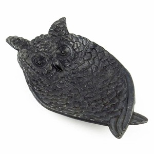 Slickblue Grey-Black Pewter Owl Jewelry and Coin Tray, Decorative Organizer for Rings, Earrings, or Small Accessories - 1 of 3