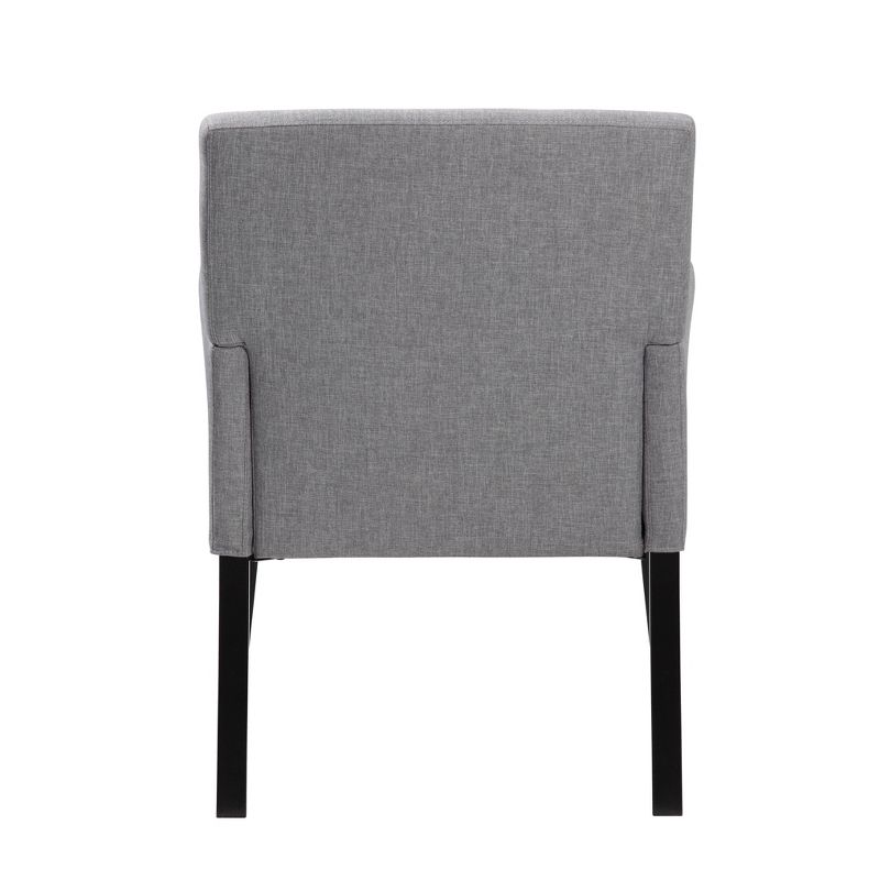 Box Arm Linen Guest Chair Gray - Boss Office Products, 4 of 8
