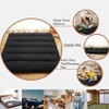 Full Size Japanese Futon Mattress - Foldable Floor Sleeping Pad, Tatami Mat for Adults, Perfect for Camping, Wave Black Design - 4 of 4