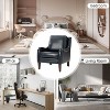 Set of 2 Regina 27.56" Wide Genuine Leather Armchair with Removable Cushions and English Arms  | ARTFUL LIVING DESIGN - 4 of 4