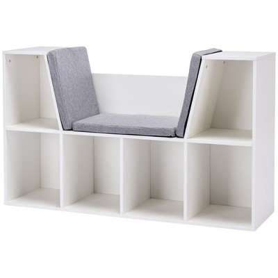 NicBex Kids 5-Shelf Bookcase with Storage Drawer Montessori Toy Organizer Playroom Storage System with Anti-Tip Anchors