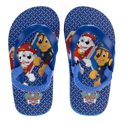 velordnet Hej kabel Nickelodeon Paw Patrol Boys Toddler Flip-flops With Back Strap - Blue, 5-6  : Target