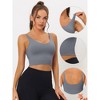 Allegra K Women's Workout Fitness Longline Wireless Padded Yoga Sports Bra - 3 of 4