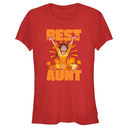 Juniors Womens Encanto Pepa Best Aunt Motto T-Shirt - image 1 of 4