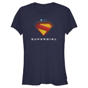 Juniors Supergirl New Official Logo T Shirt - 1 of 4