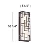 Possini Euro Design Outdoor Wall Light Fixture Bronze LED 16 1/4" High White Cased Glass for Exterior Barn Deck House Porch Yard Patio Outside Garage - 4 of 4