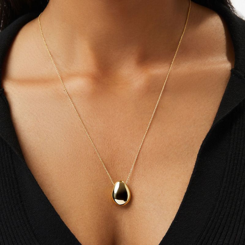 Ana Luisa - Gold Pendant Necklace  - Pebble, 3 of 6