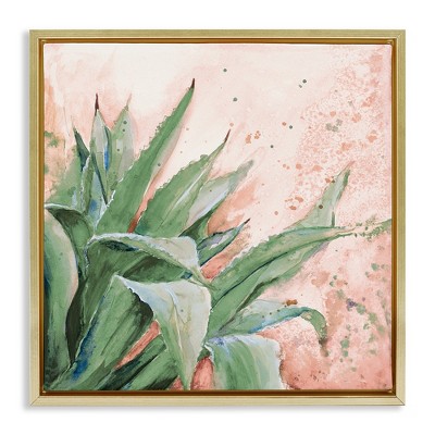 Stupell Industries Green Succulent Plant Leaves, 18" x 18"