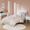 Gracie Mills Gilmore Metallic Printed Comforter Set - Twin/Twin Extra Long - Blush/Gold - 4 of 4