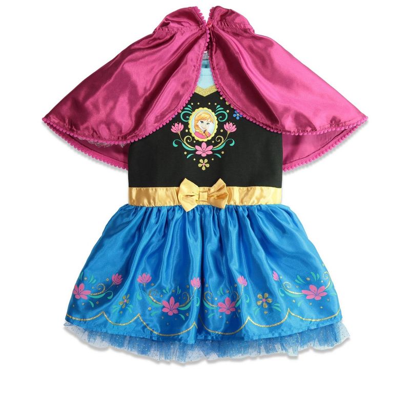Disney Frozen Anna Fur Costume Short Sleeve Dress Princess Anna , 2 of 8