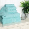 Egyptian Cotton Highly Absorbent Solid Assorted 6-Piece Quick Drying Towel Set by Blue Nile Mills - 2 of 4
