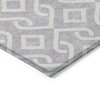 Lavender And Ivory Geometric Washable Indoor Outdoor Area Rug - 4 of 4