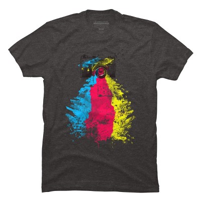 Men's Design By Humans CMYK Shoots By clingcling T-Shirt
