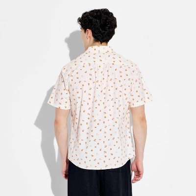 Мужские рубашки Goodfellow & Co Men's Game Day Full Button Tailgate Print Camp Shirt - Goodfellow & Co™ Orange XL — фото 3