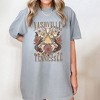 Simply Sage Market Women's Nashville Retro Flowers Short Sleeve Garment Dyed Tee - 2 of 2
