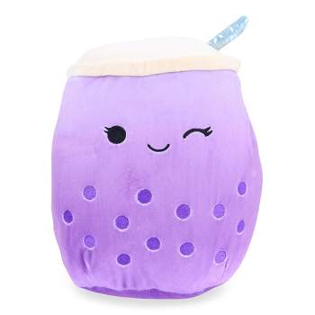 Squishmallows 8 Inch Plush | Poplina the Purple Boba Drink