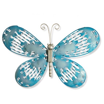 18" Blue Butterfly Wall Decor - National Tree Company