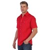Gioberti Men's Casual Western Solid Short Sleeve Shirt With Pearl Snaps - 4 of 4