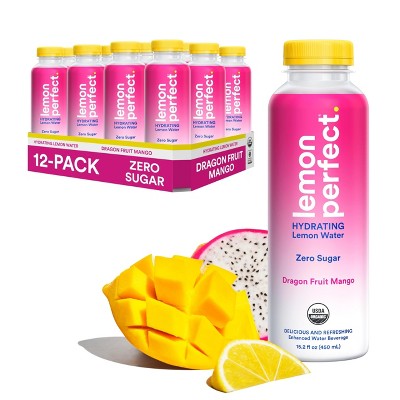 Lemon Perfect, Dragon Fruit Mango - 15.2 Fl Oz Bottle (Pack of 12)