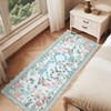 Pastoral Floral Washable Area Rug Non Slip Farmhouse Floor Cover Soft Non Shedding Indoor Rug Low Pile Foldable Carpet for Living Rom Bedroom Nursery - 4 of 4