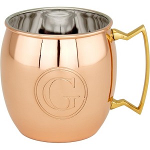 Old Dutch 428M 16 Oz. Solid Copper Monogrammed Moscow Mule Mug - 1 of 1