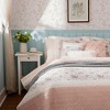 6 Pcs Elegant Cotton Percale Reversible Quilt Set, All Season Bedding Sets, Cozy Home Textile for Lux Bedroom Decor - 4 of 4