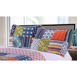 Greenland Home Fashions Arianna Teal Standard Sham, 20x26 Inches - 1 of 1