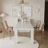 SKRAN Modern Extendable Dining Table with Storage - MDF Material, Suitable for Kitchen, Living Room, Dining Room, Small Apartment, Restaurant - 2 of 4
