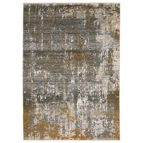 Oriental Weavers Hayden HAY06 Grey/ Gold Indoor Area Rug - 3'3" x 5' - image 1 of 4