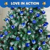 Joyfy 36 Pcs Shatterproof Home Party Decorative Christmas Tree Hanging Ball Ornaments 2.36inch - 4 of 4