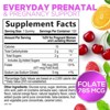 Folic Acid Gummies 785 mcg, Essential Prenatal Vitamins, Vegan Folic Supplement Gummy, Vitamin B9 Chewable - 120 Gummies By Nature's Nutrition - 2 of 4