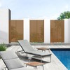 PexFix 72 in. x 47 in. Outdoor Privacy Rectangle Screen Galvanized Steel Panel Divider in Brown - 3 of 4