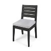 Christopher Knight Home 2pc Emma Patio Acacia Dining Chair with Cushions Dark Gray/Gray - image 4 of 4