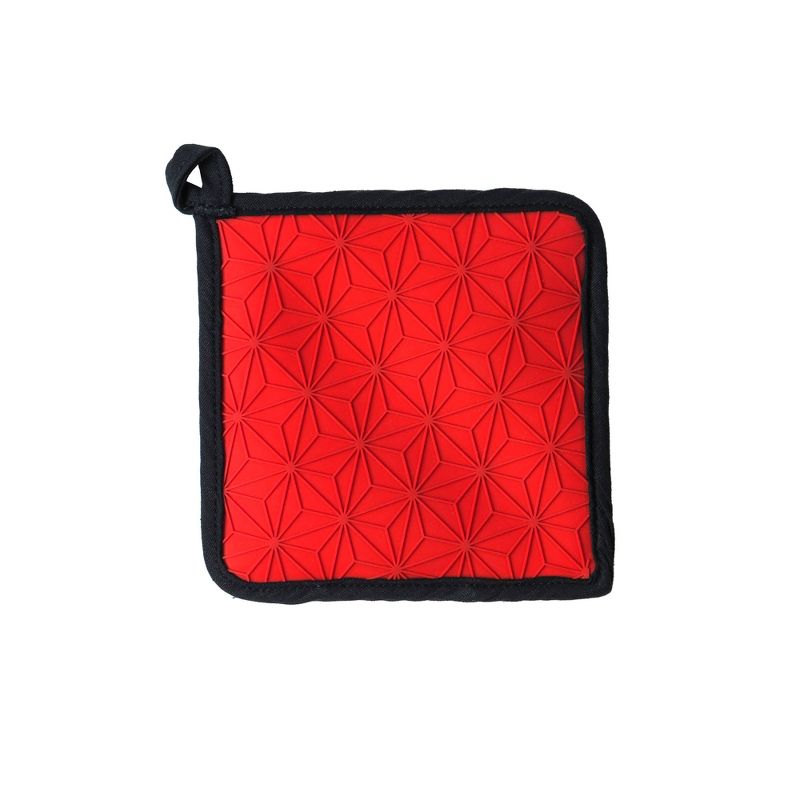 Lodge Red Silicone and Fabric Potholder/Trivet, 2 of 4