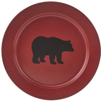 Park Designs Linville Enamel Bear Dinner Plate Set