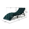 Vynxaria Velvet Chaise Lounge ¨C Elegant Comfort for Your Relaxation Nook - 3 of 4