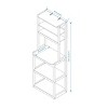 5-Tier Bakers Rack for Kitchen with Storage - 2 of 4