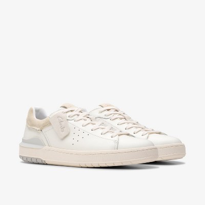 Clarks Mens Courtlite 2 Run White Leather Shoes 11 Medium — фото 5